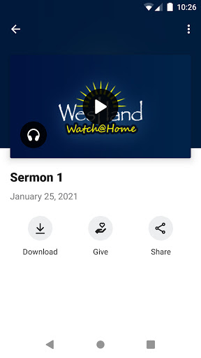 Westland Baptist Church Screen 3