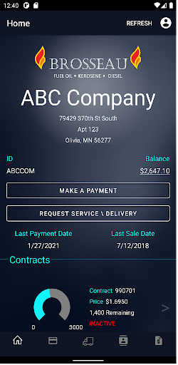 Android application Brosseau Fuels LLC. screenshort