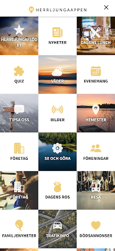 Android application HerrljungaAppen screenshort