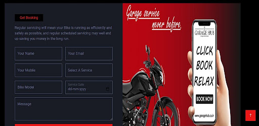 Android application Garage wala store screenshort