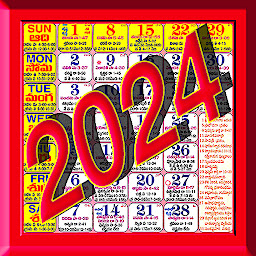 Ikonbillede Telugu Calendar 2024