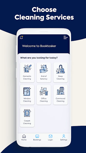 Android application Booktasker - Home cleaning screenshort
