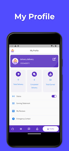 Android application Deliveryman | Supplier Connect screenshort