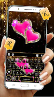 screenshot of Bling Pink Hearts Theme