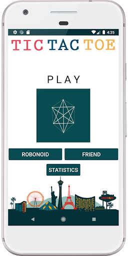 Android application Tic Tac Toe screenshort