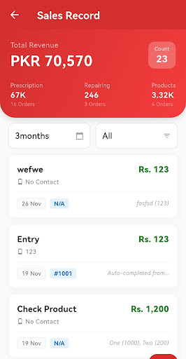 Optical Shop App. Asaan Optics