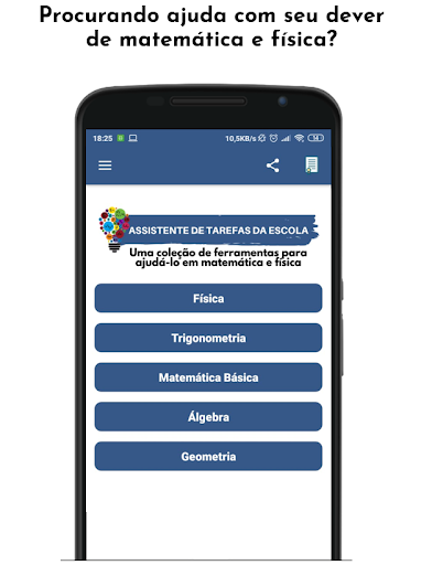 Visualização do aplicativo