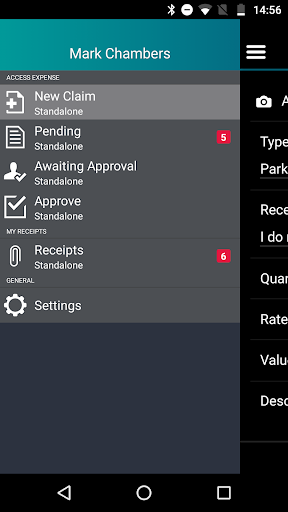 Android application Access Workspace screenshort