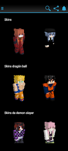 Anime skins for Minecraft