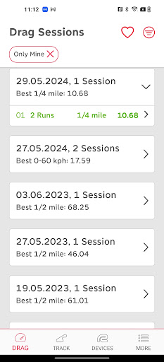 Android application RaceBox screenshort