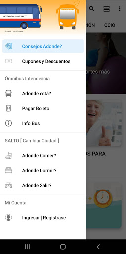 Android application Adonde? screenshort