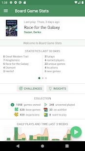 Board Game Stats Screenshot