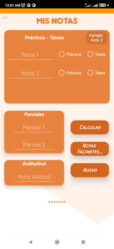 Calcula Notas San Luis Screen 3