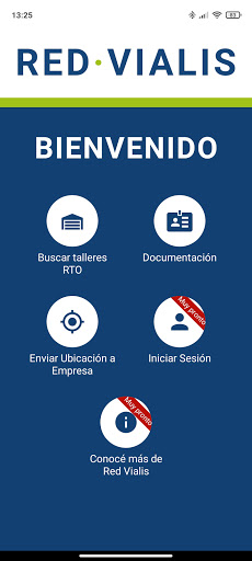 Android application Red Vialis screenshort