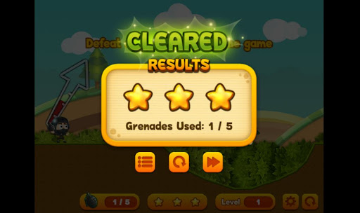 Defeat with grenades