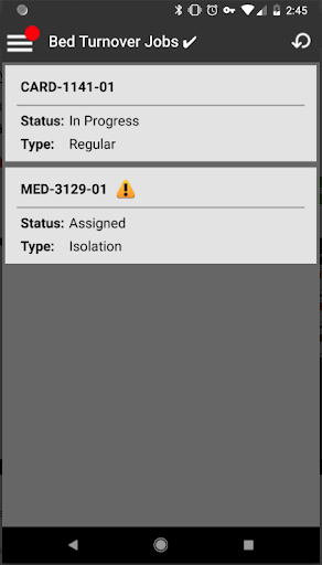 Android application Patient Flow screenshort