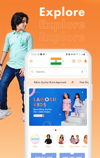 Android application Lagorii Kids fashion Store screenshort