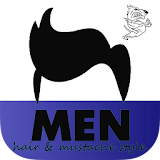 Men hair & mustache style icon