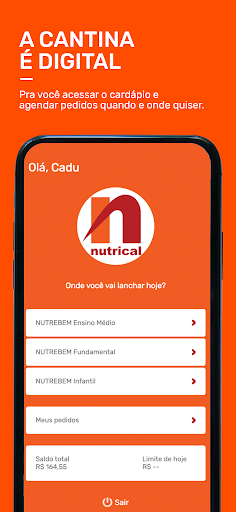 Nutrical Conta Digital Screen 3