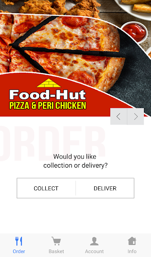Android application Food Hut screenshort