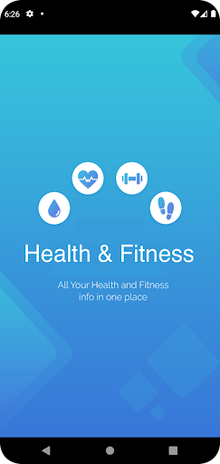Android application Health and Fitness screenshort