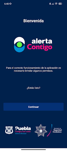 Android application Alerta Contigo screenshort