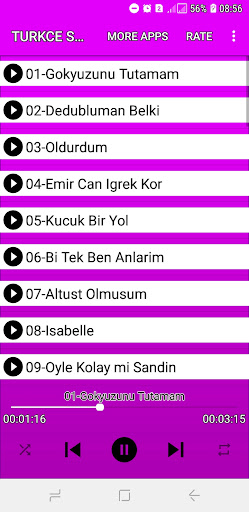 Android application TÜRKÇE ŞARKILAR 2022 screenshort