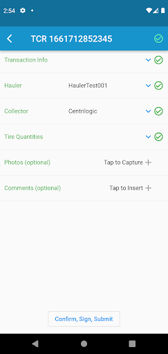 Scrap Tire Tracking (CRM STTS) Screen 2
