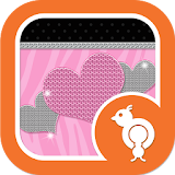 Pink Zebra Go SMS Theme icon