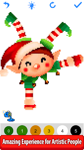 Christmas Pixel Art: Sandbox Paint,Color By Number