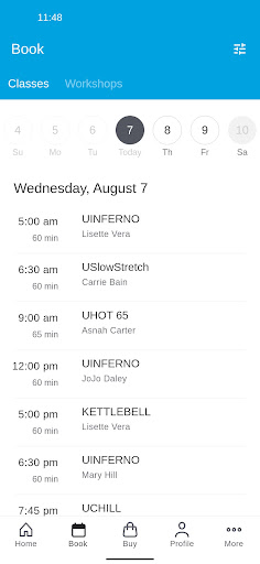UPLIFT Hot Yoga Screen 2