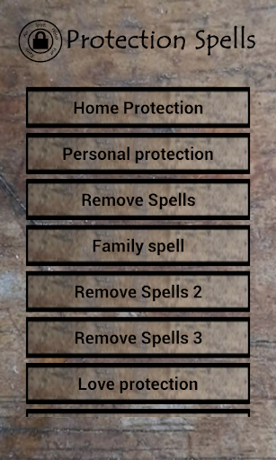 Android application Protection Spells screenshort