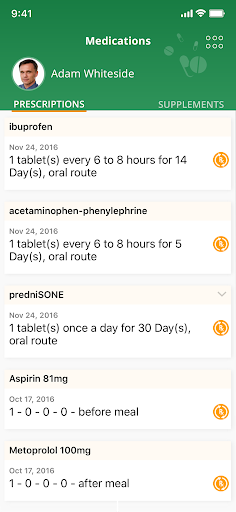 Oasis PHR Screen 2