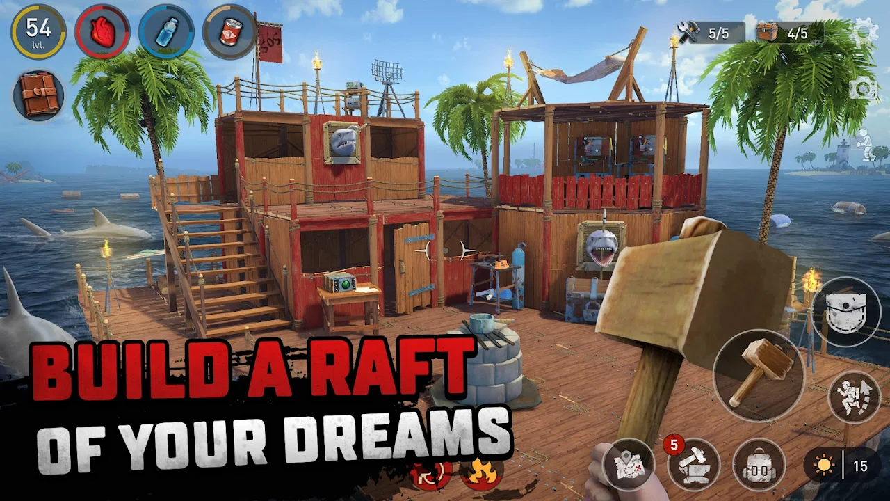 Download Raft Survival: Ocean Nomad (MOD Unlimited Coins)