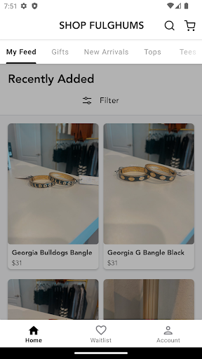Android application SHOP FULGHUMS screenshort