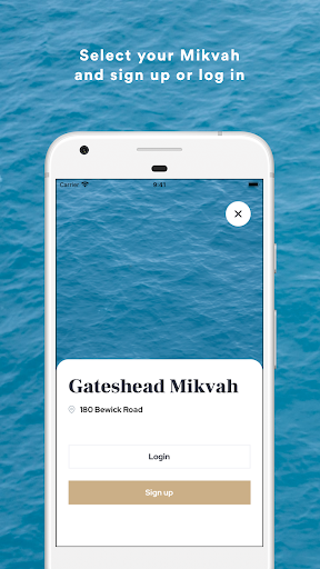Android application Mikvah Appointment Bookings screenshort