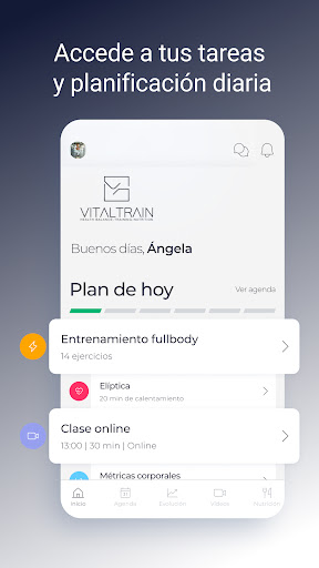 Android application VITALTRAIN screenshort