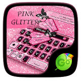Pink Glitter GO Keyboard Theme icon