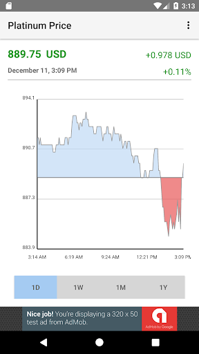 Android application Platinum Price screenshort