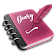 Diary, Journal app with lock icon