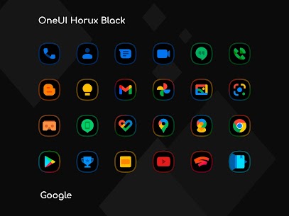 OneUI Horux Black APK- Icon Pack (PAID) Download Latest 2