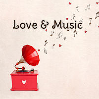 Wallpaper Love & Music Theme