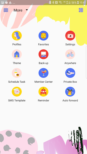 Screenshot of Just for you skin for Next SMS
