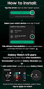 Captura 1 OBSIDIAN Titanium - watch face android