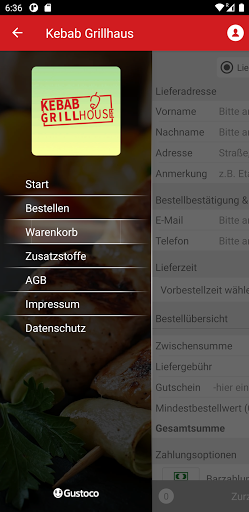 Android application Kebab Grillhaus screenshort