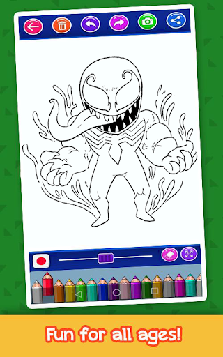 Venom Coloring Scary Spider HD