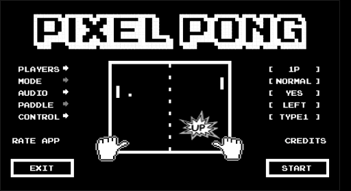Android application Pixel Pong screenshort