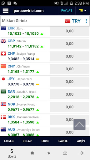 Döviz ve Altın Bilgi Uygulamas