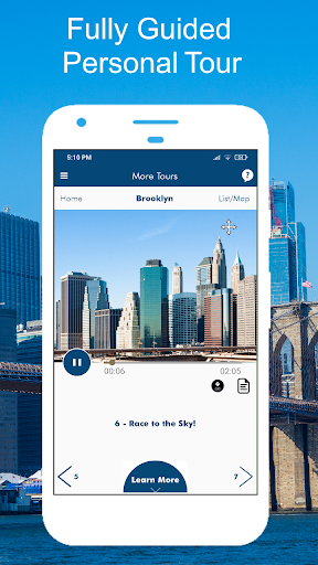 Screenshot of Brooklyn Bridge NYC Audio Tour