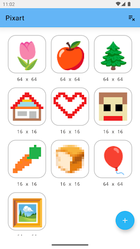 Android application Pixart - Pixel Art Creation screenshort